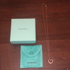 Tiffany silver heart necklace